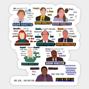 The Office Boom Roasted Scene Sticker